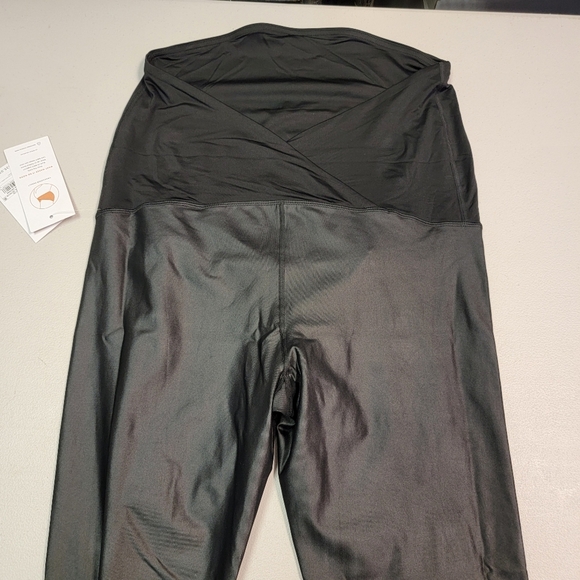 Isabel Maternity Active High Gloss Leggings Size XL - Picture 4 of 8